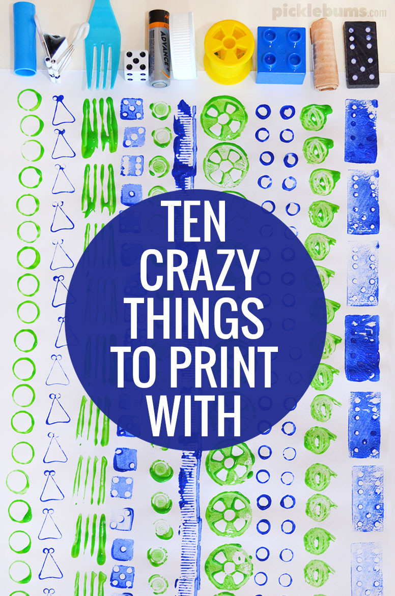 Art Things For Kids
 Ten Crazy Things to Print With Picklebums