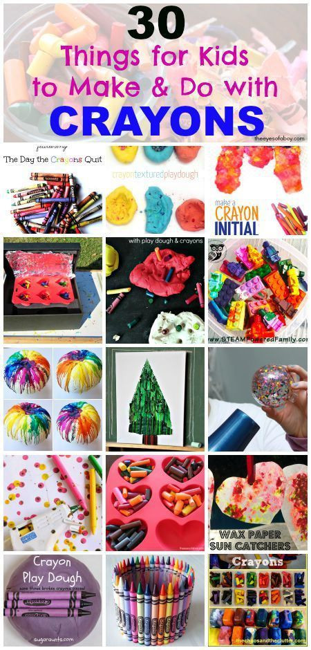 Art Things For Kids
 30 things for kids to make & do with crayons including