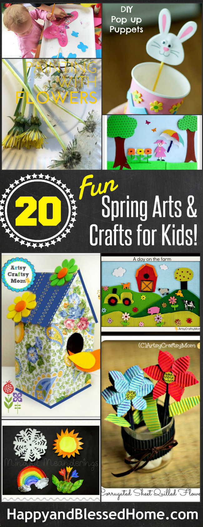 Arts And Craft Ideas For Toddlers
 The Ultimate List of 20 Spring Arts and Crafts for Kids
