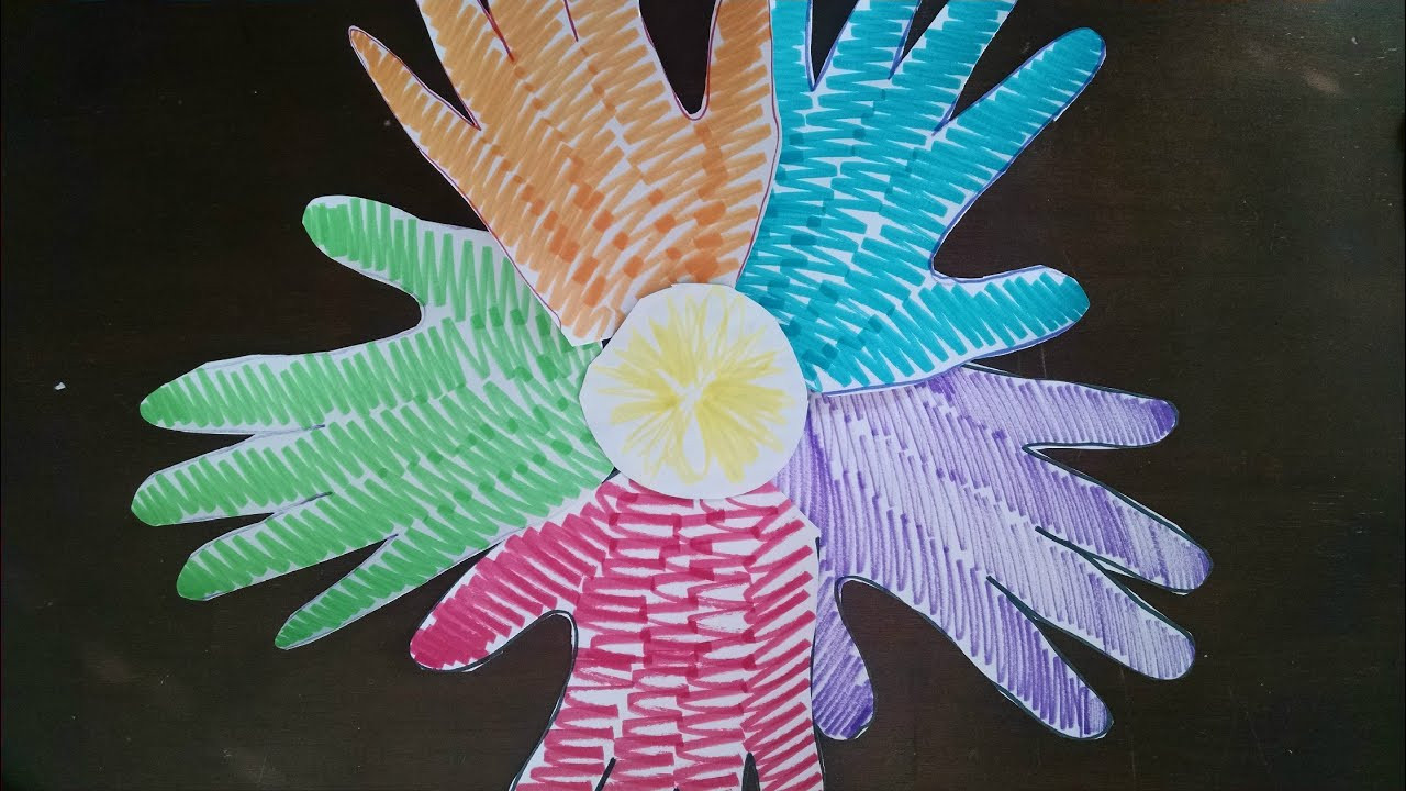 Arts And Craft Ideas For Toddlers
 Easiest ARTS and CRAFTS for Kids Easy Handprint Flower
