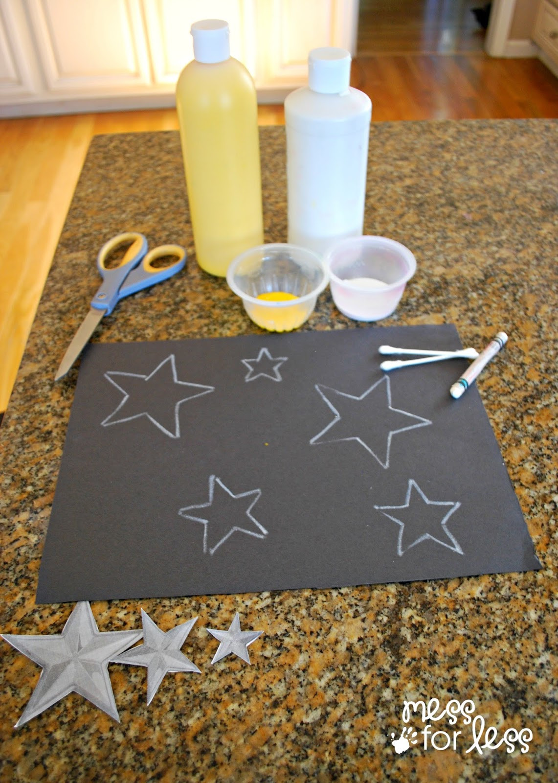 Arts And Craft Ideas For Toddlers
 Kids Art Project Q Tip Star Art Mess for Less
