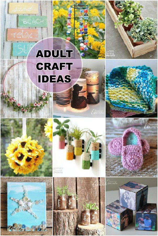 Arts And Crafts Activities For Adults
 Adult Craft Ideas lots of crafts for adults