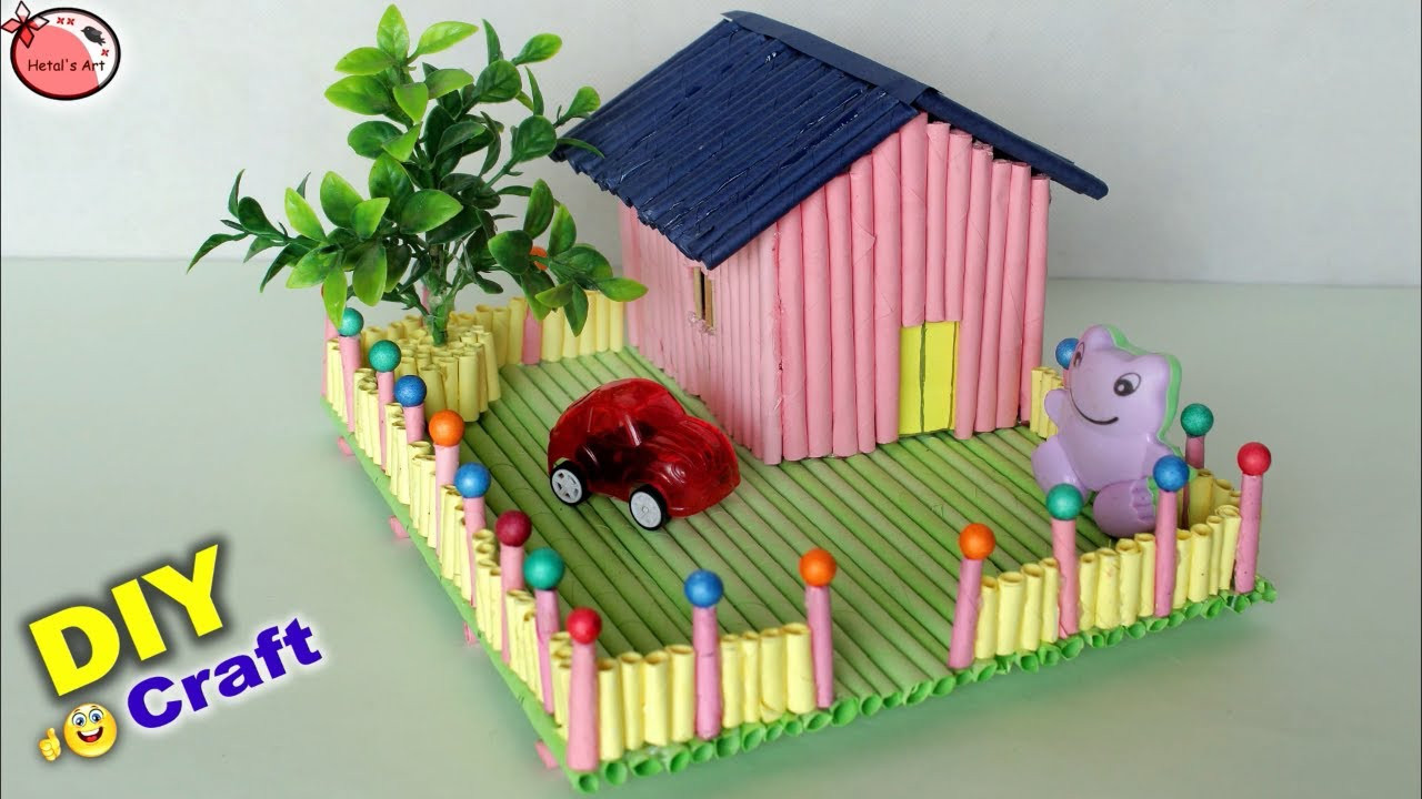 Arts And Crafts For Toddlers At Home
 Amazing Mini Craft House Making House Craft for Kids