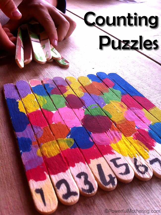 Arts And Crafts For Toddlers
 Counting Popsicle Stick Puzzles Fun Arts and Crafts for Kids