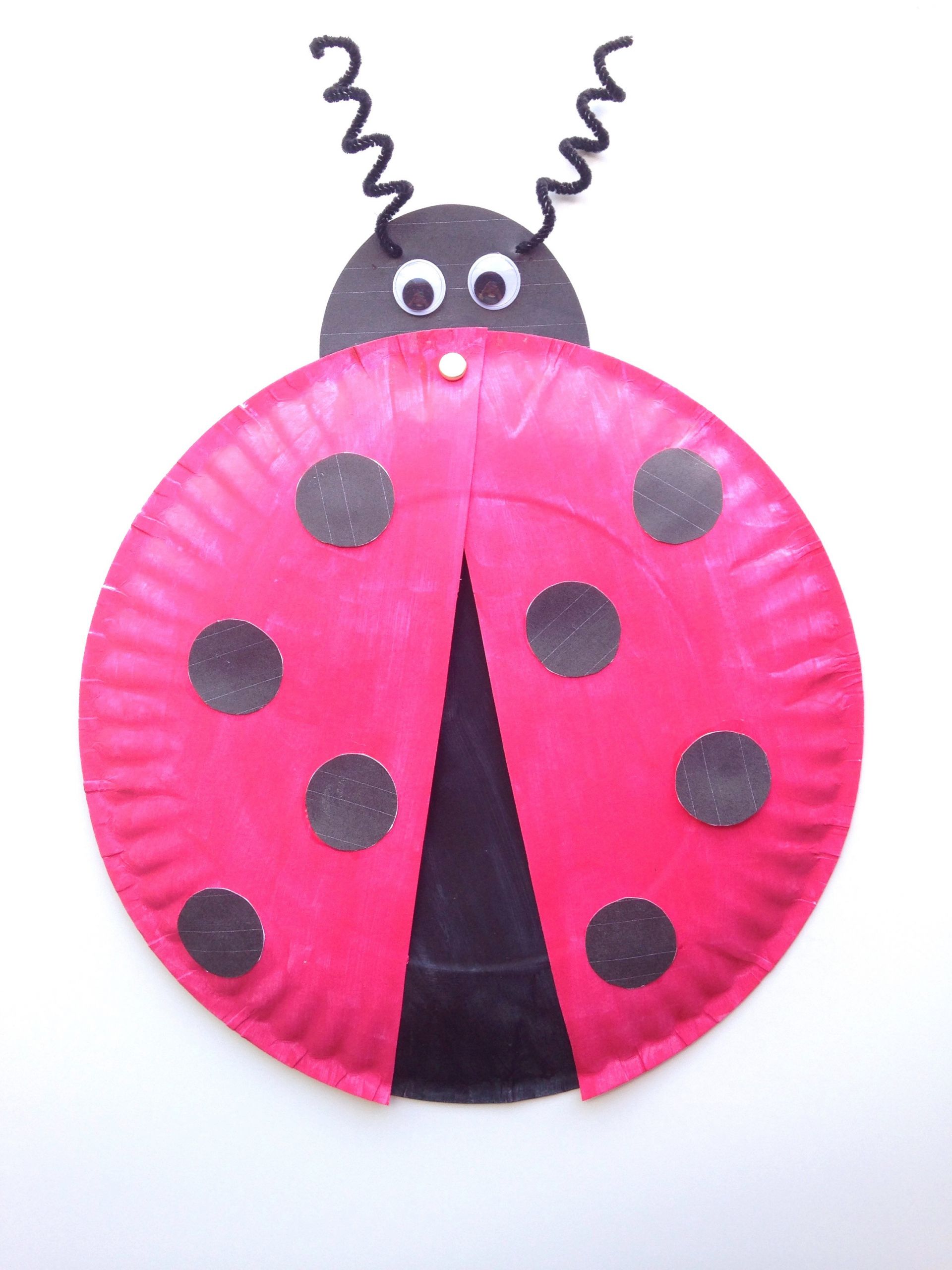 Arts And Crafts For Toddlers
 Ladybug Paper Plate Craft for Kids Free Printable