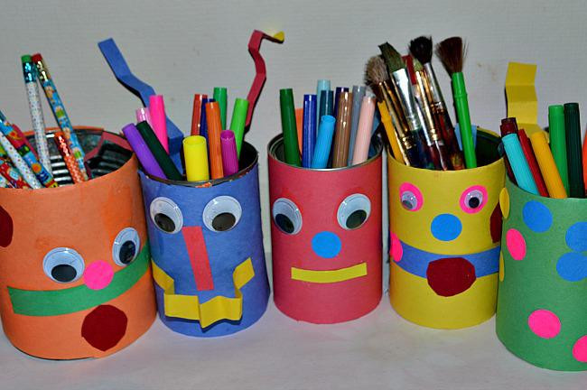 Arts N Crafts For Toddlers
 Up cycle Kids Craft Crazy Art Cannies Putti s World
