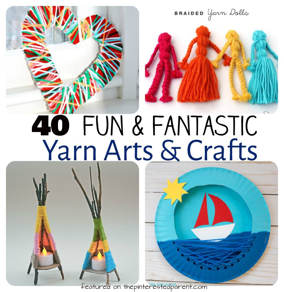 Arts N Crafts For Toddlers
 40 Fun Fantastic Yarn Crafts – The Pinterested Parent