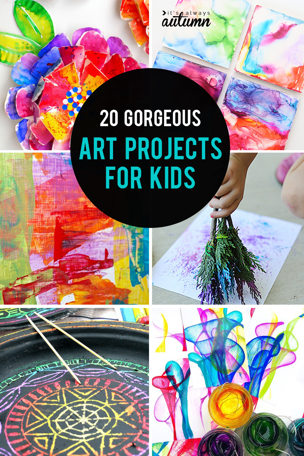 Artwork For Kids
 20 easy art projects for kids that turn out AMAZING It