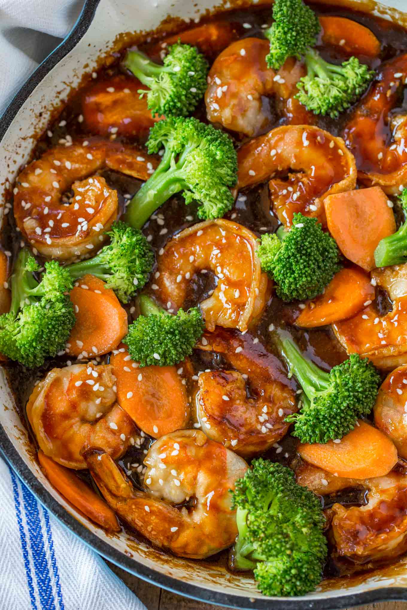 Asian Seafood Recipes
 Easy Shrimp Stir Fry Dinner then Dessert