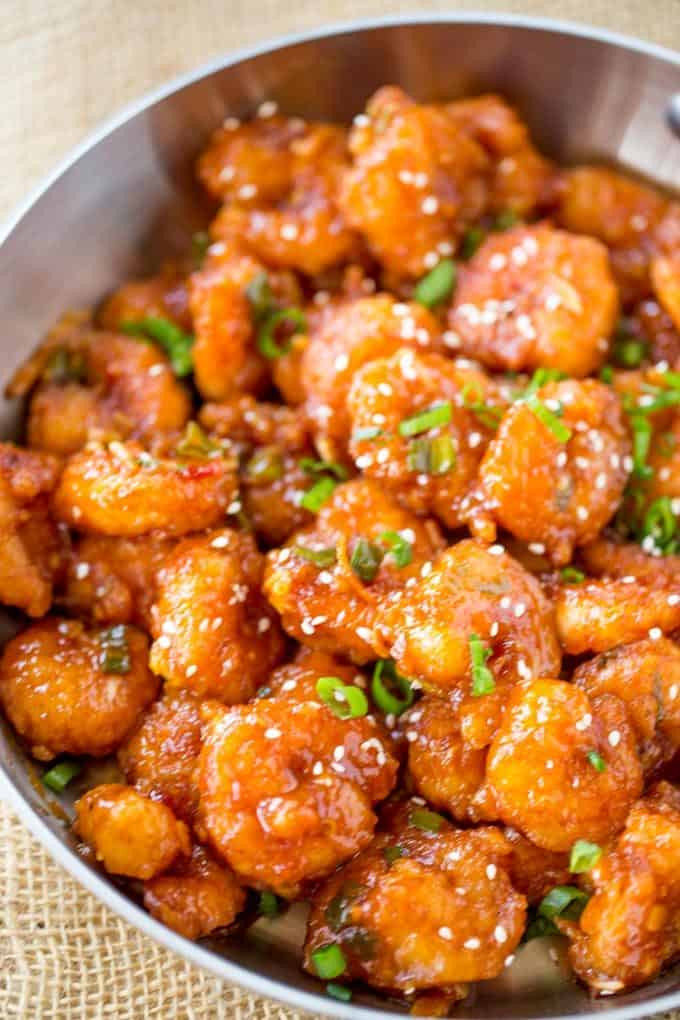 Asian Seafood Recipes
 Honey Orange Firecracker Shrimp Dinner then Dessert