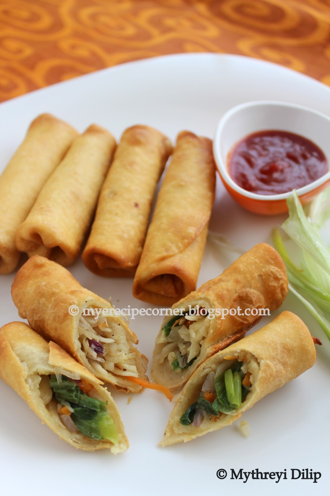 Asian Spring Roll Recipes
 Mye s Kitchen Ve able spring rolls Indian Chinese style