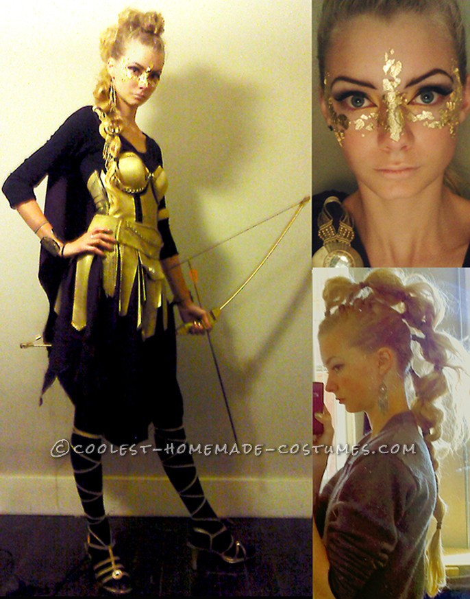 Athena Costume DIY
 Coolest Homemade War Goddess Athena Halloween Costume
