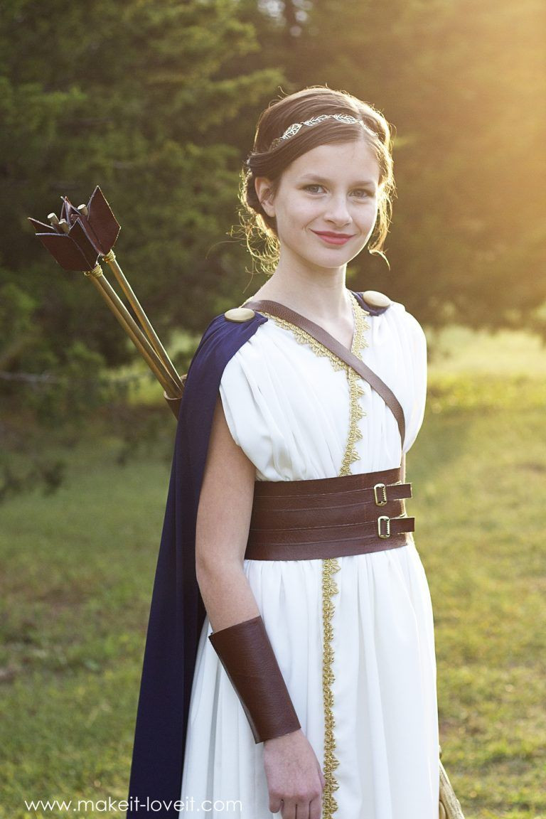 Athena Costume DIY
 DIY Greek Goddess Costume ARTEMIS