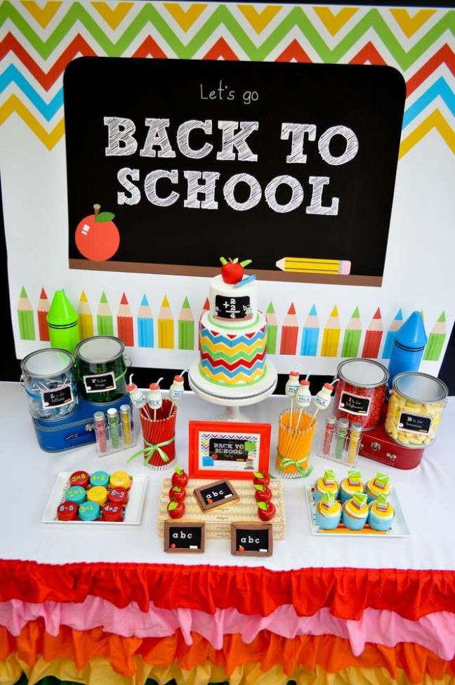 August Birthday Party Ideas
 A Colorful Back To School Party