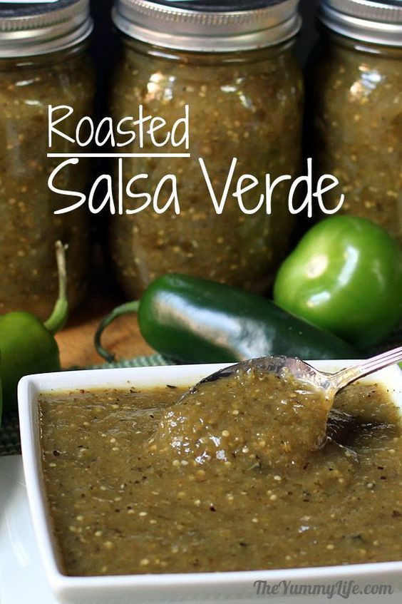 Authentic Salsa Verde Recipe For Canning
 Roasted Tomatillo Salsa Verde Recipe