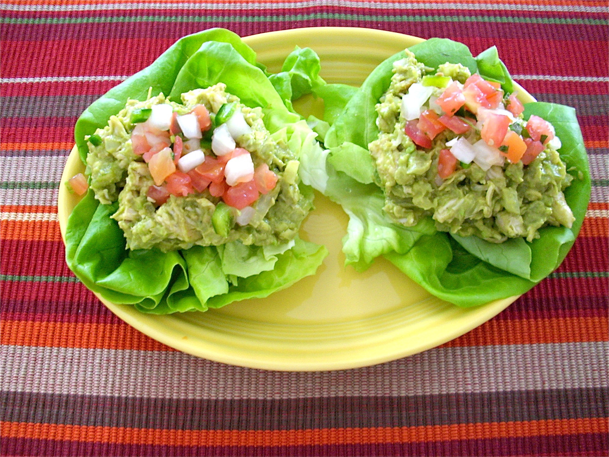 Avocado Chicken Salad
 Avocado Chicken Salad in Lettuce Cups Healthier Dishes