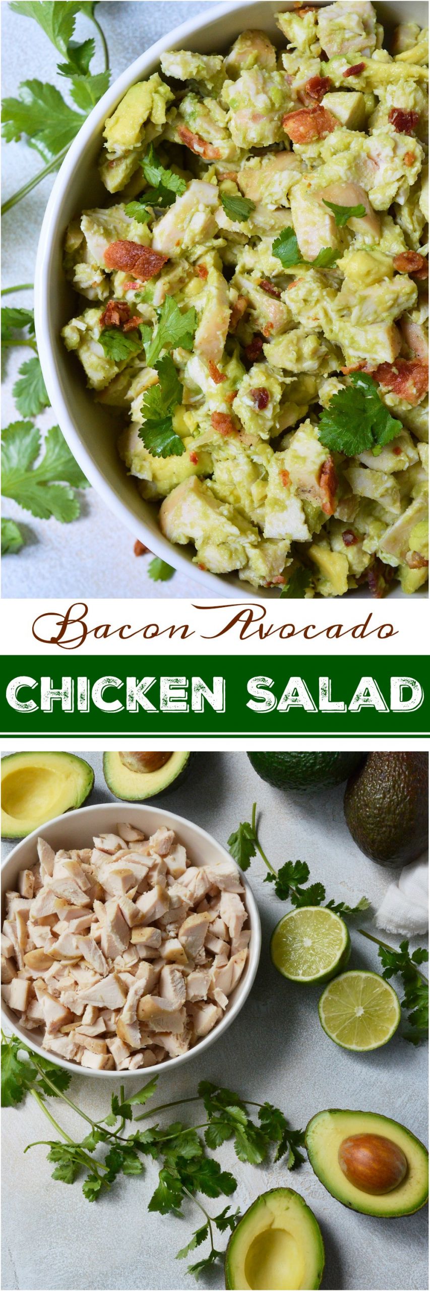 Avocado Chicken Salad
 Bacon Avocado Chicken Salad Whole30 Recipe WonkyWonderful