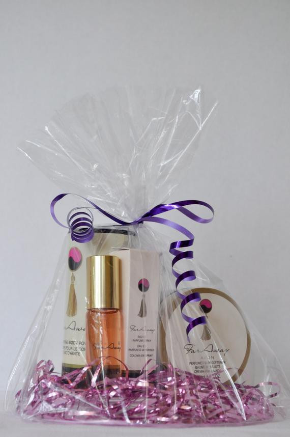 Avon Gift Basket Ideas
 Items similar to Avon Perfume Powder and Skin Softner