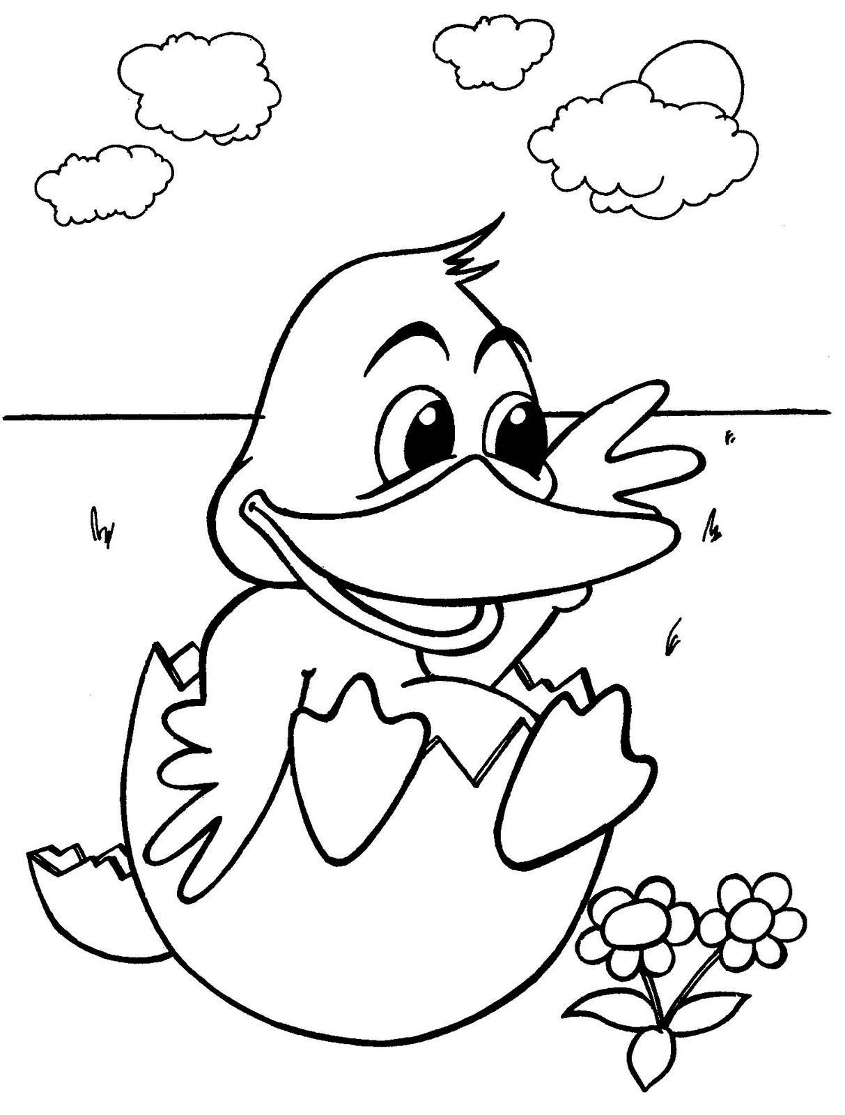 Baby Animal Coloring Page
 coloring Baby animals coloring pages