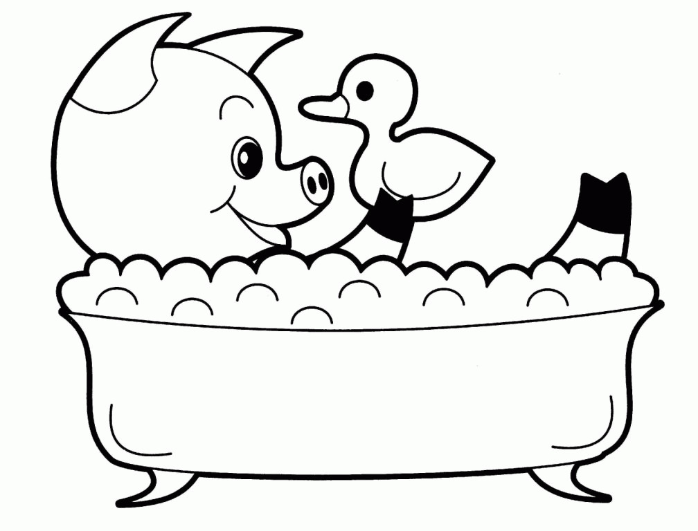 Baby Animal Coloring Page
 Cute Baby Animals Coloring Pages Coloring Home
