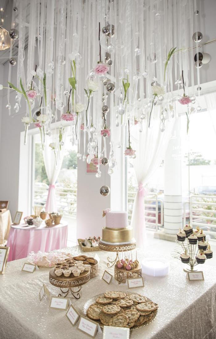 Baby Bath Decor
 Royal Pink and Gold Baby Shower Baby Shower Ideas