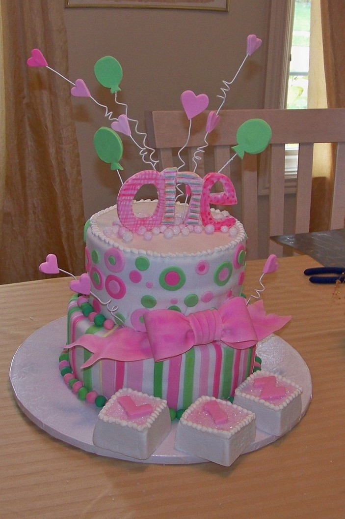 Baby Birthday Cake
 Picnic Party First Birthday Cakes