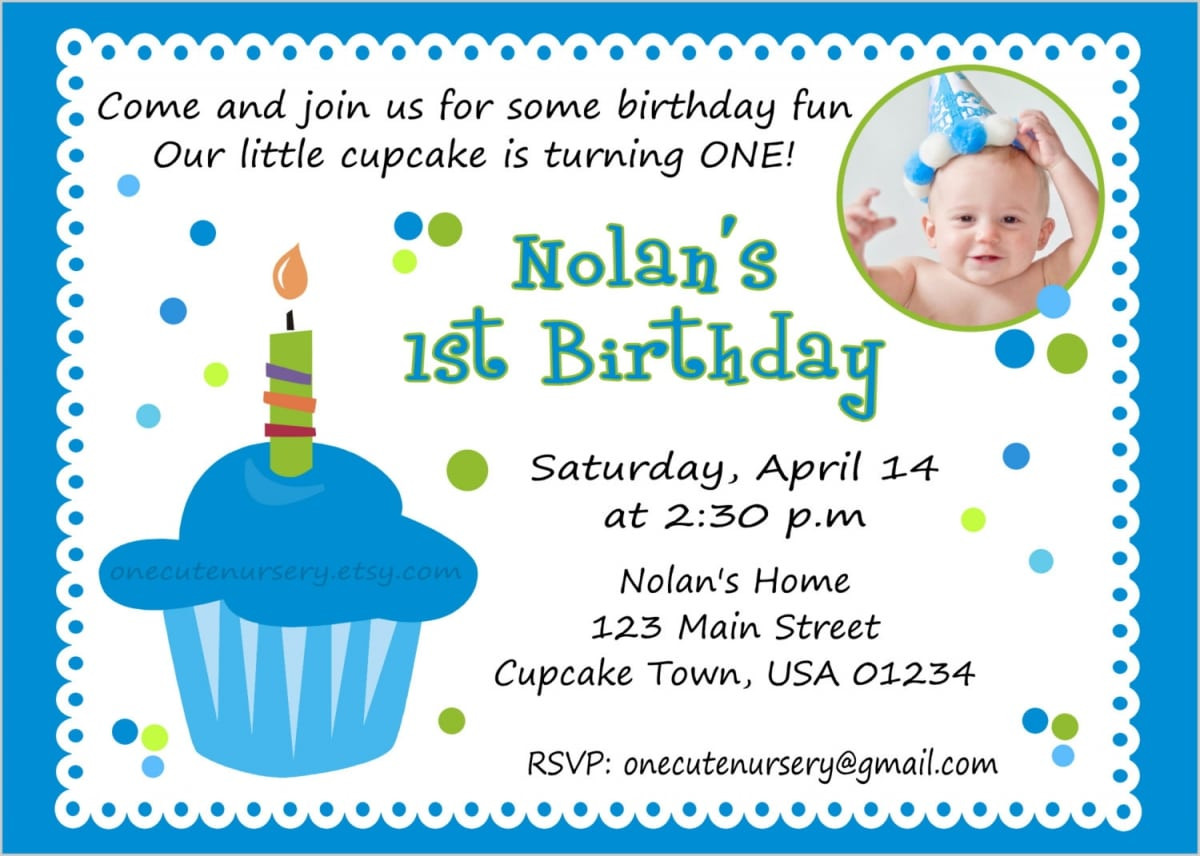 Baby Birthday Invitations
 Baby Boy First Birthday Invitations