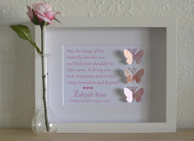 Baby Blessing Gift Ideas
 New Baby Christening Baptism Personalised Gift Idea line