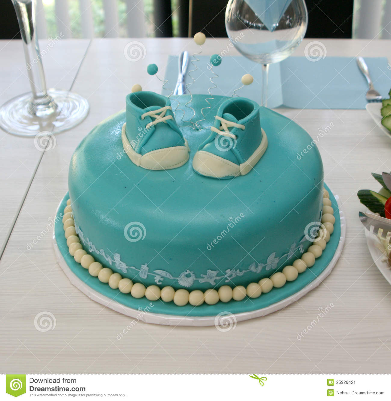 Baby Boy Birthday Cakes
 Baby boy birthday cake stock image Image of celebration