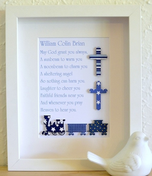 Baby Boy Christening Gift Ideas
 Classic Baby Boys Unique Christening Baptism Poem Gifts