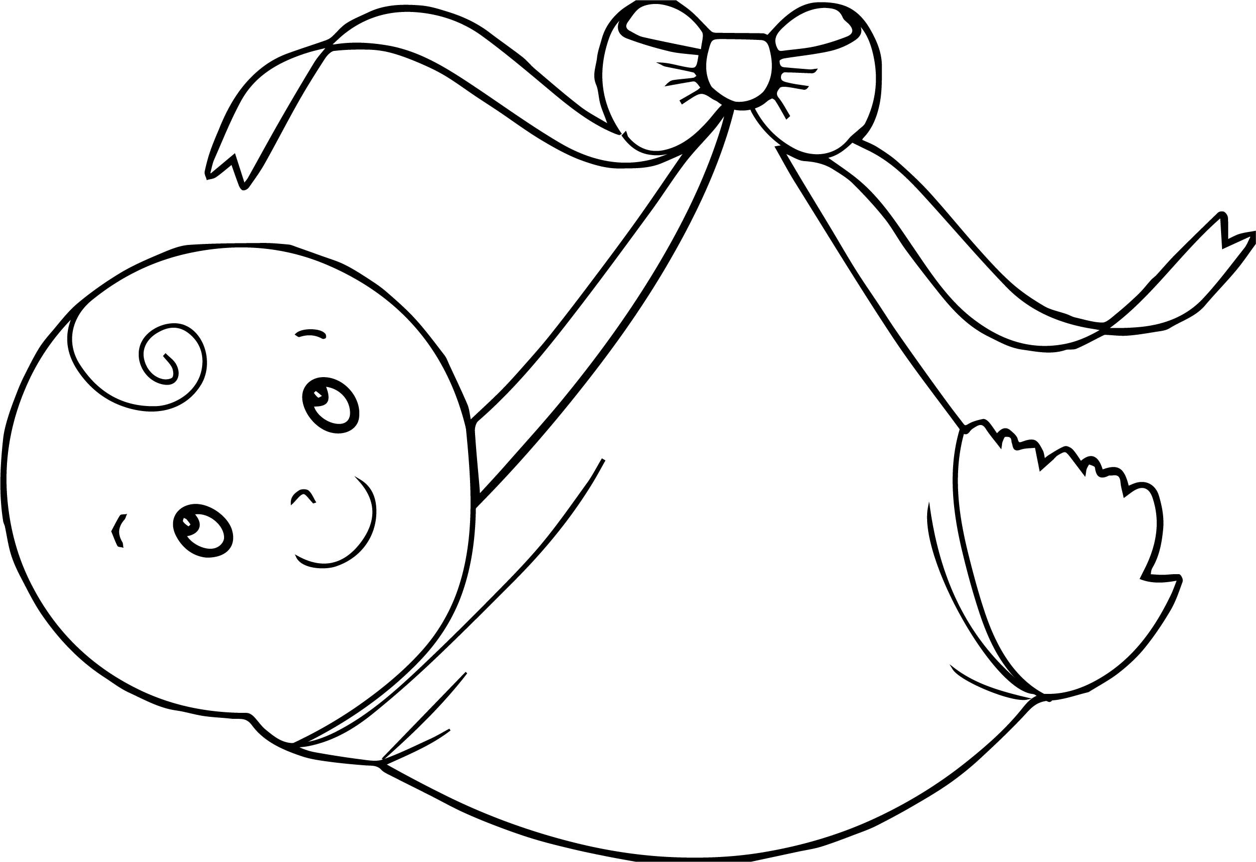 Baby Boy Coloring Pages
 Swaddling Clothes Baby Boy Coloring Page