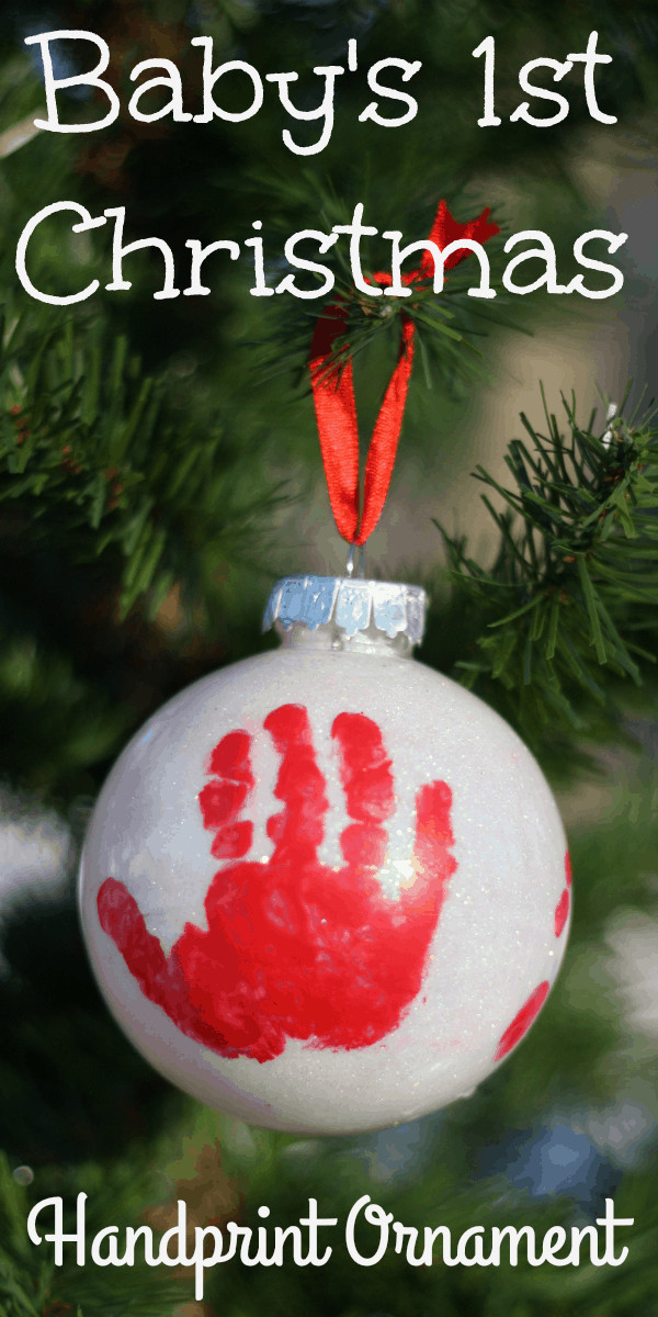 Baby Boy First Christmas Gift Ideas
 Handprint Ornament for Baby s First Christmas I Can