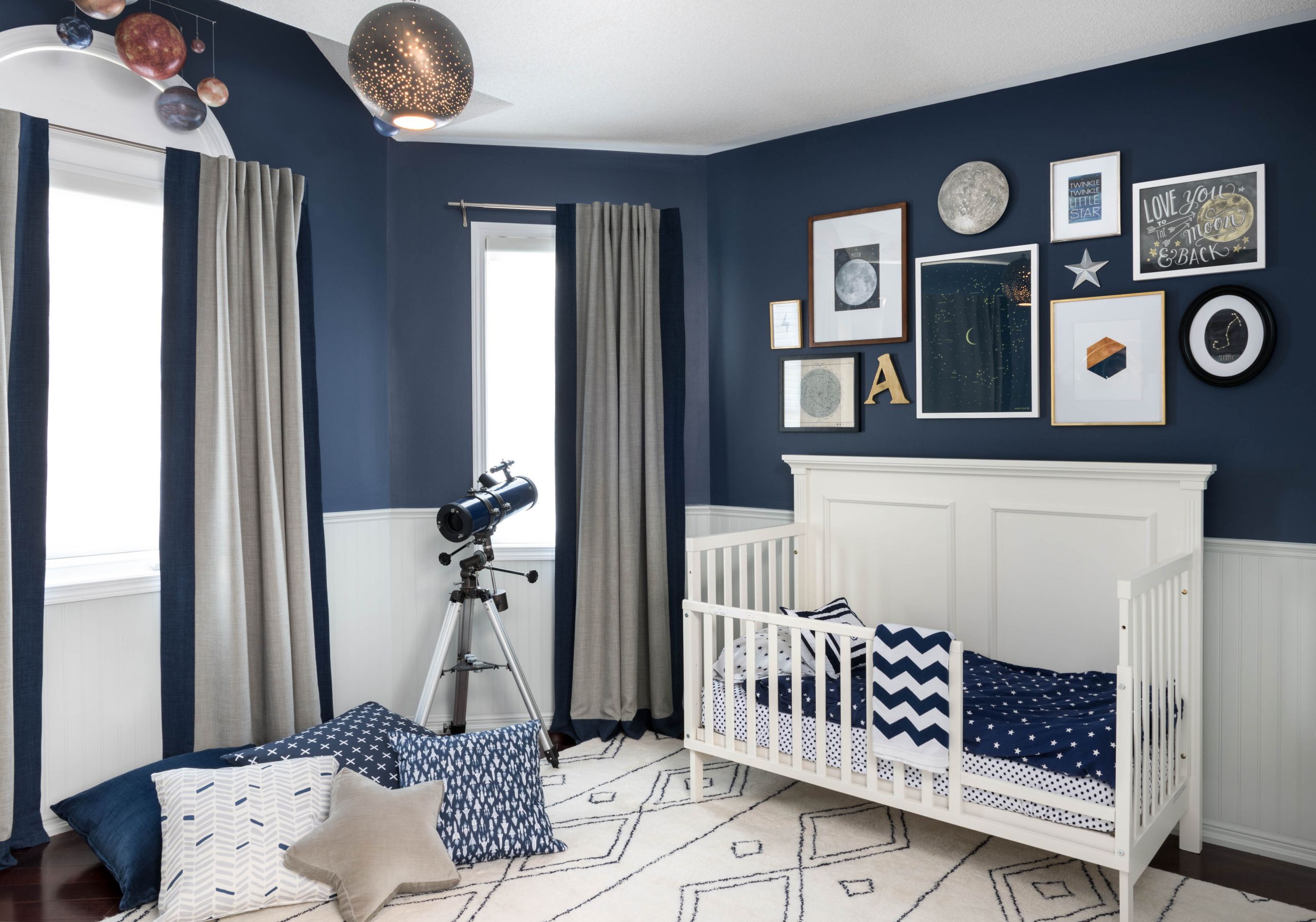 Baby Boys Bedroom
 Celestial Inspired Boys Room Project Nursery
