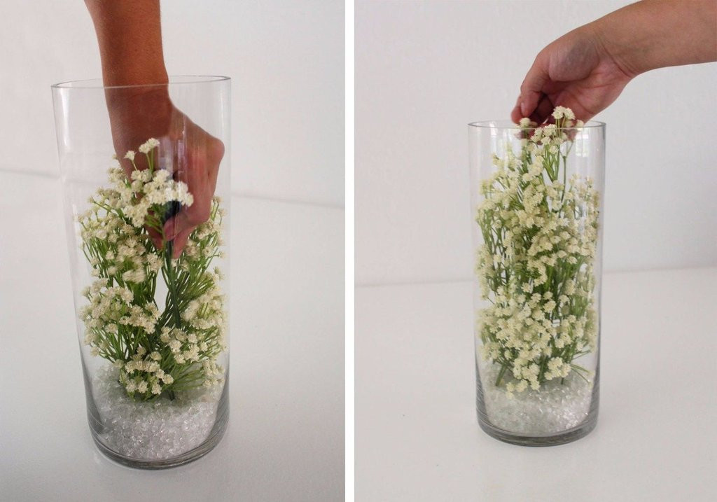 Baby Breath Centerpiece DIY
 DIY Baby s Breath Submersible Centerpiece – Afloral