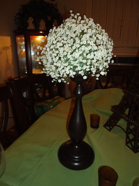 Baby Breath Centerpiece DIY
 Baby’s Breath DIY Centerpiece