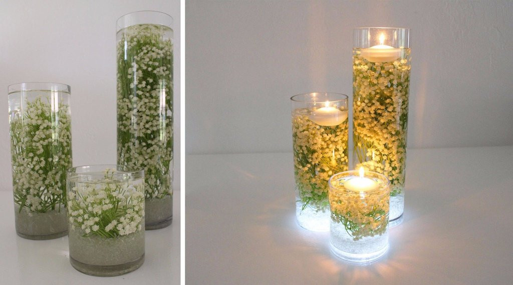 Baby Breath Centerpiece DIY
 DIY Baby s Breath Submersible Centerpiece – Afloral