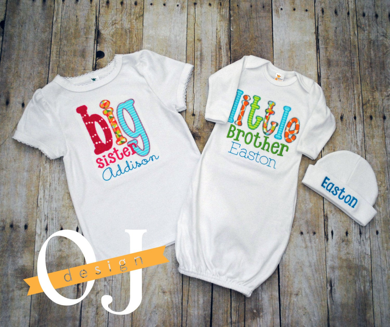 Baby Brother Gifts
 Big Sister Little Brother Personalized Baby Boy Newborn Gift