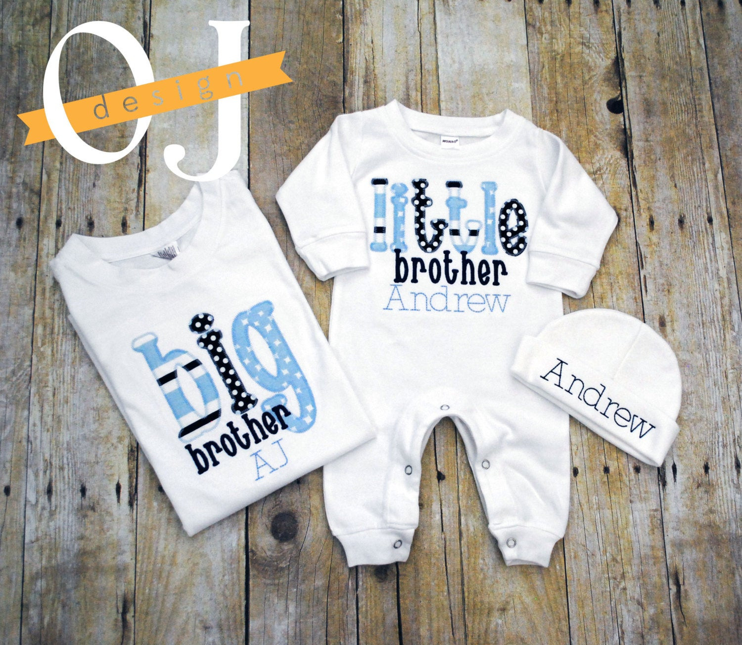 Baby Brother Gifts
 Big Brother Little Brother Personalized Baby Boy Newborn Gift
