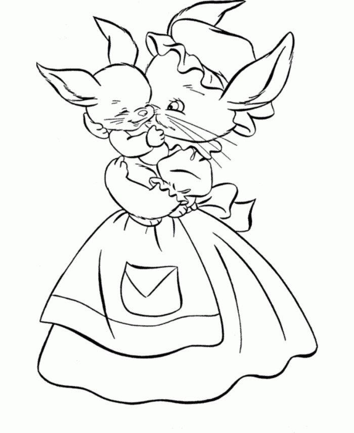 Baby Bunny Coloring Page
 Baby Bunny Coloring Pages Coloring Home