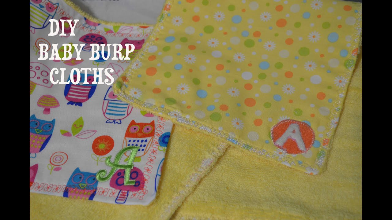 Baby Burp Cloth DIY
 DIY BABY BURP CLOTHS BEGINNER FRIENDLY BABY SHOWER GIFT