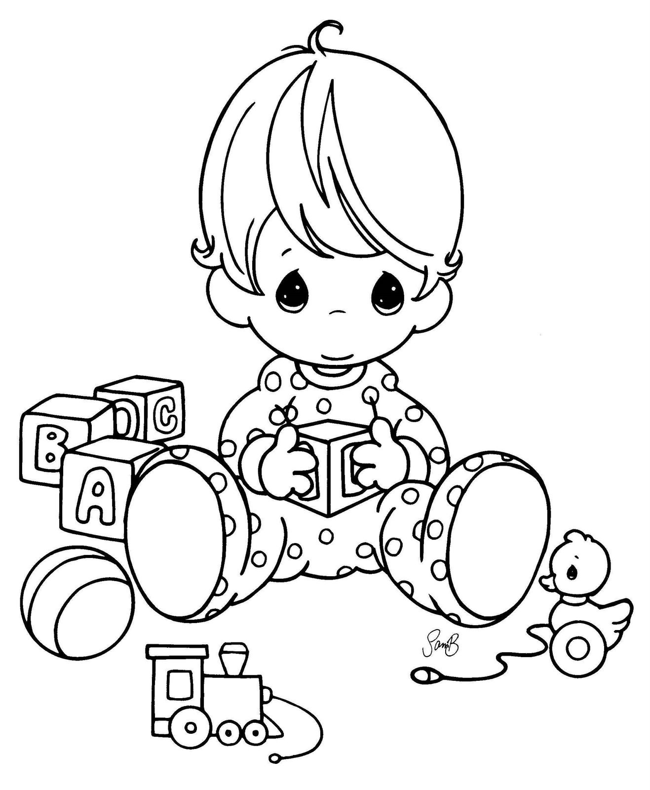 Baby Coloring Pages To Print
 Free Printable Baby Doll Coloring Pages Coloring Home