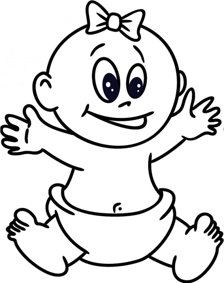 Baby Coloring Pages To Print
 Get This Baby Coloring Pages Printable 518ap