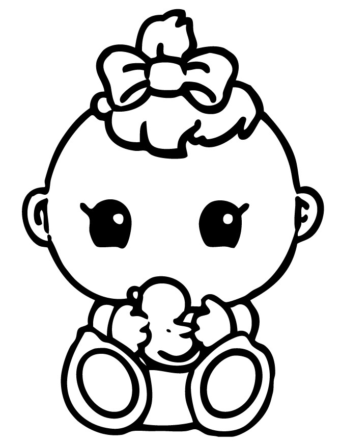 Baby Coloring Sheets
 Squinkies Baby Coloring Page