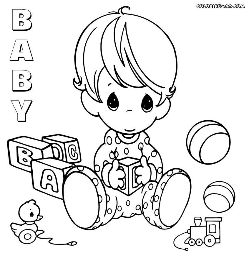 Baby Coloring Sheets
 Baby coloring pages
