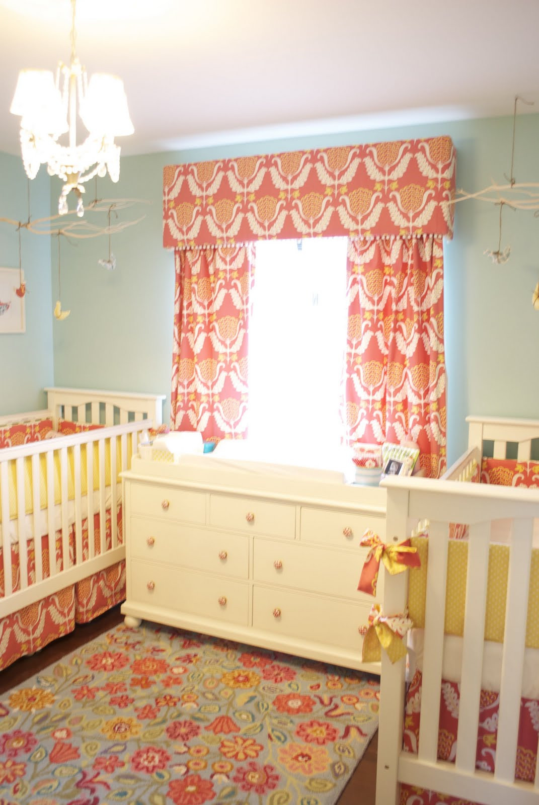 Baby Decor Ideas
 Custom Nursery Art by Kimberly More Twin Nursery Ideas