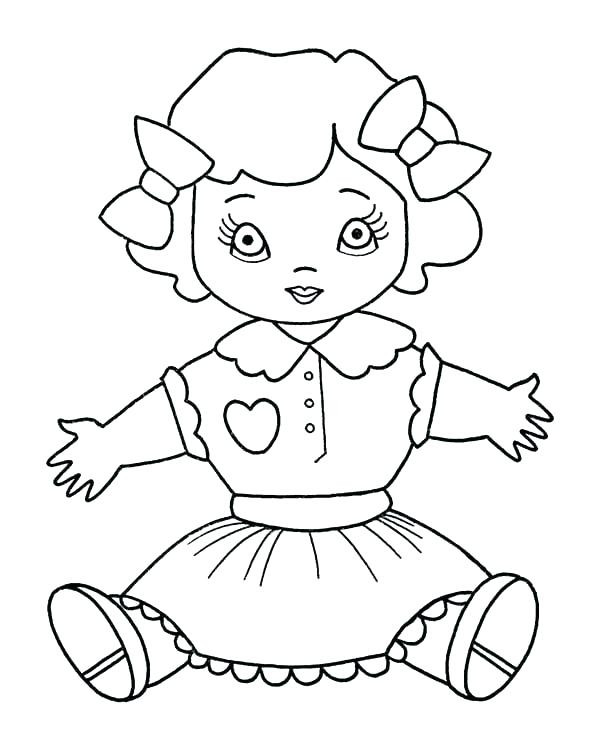 Baby Doll Coloring Page
 Baby Doll Coloring Page at GetColorings