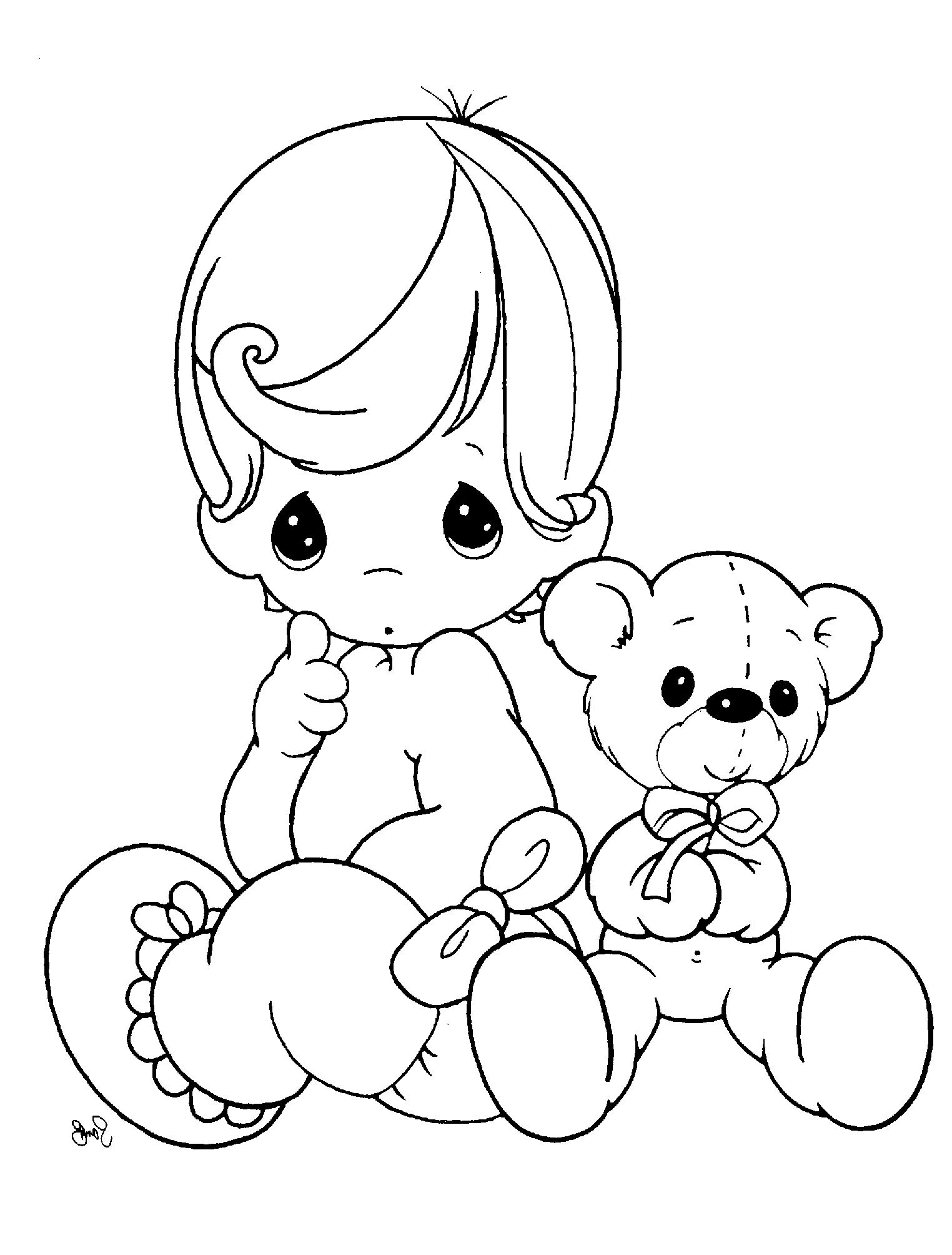 Baby Doll Coloring Page
 Baby Doll Drawing at GetDrawings