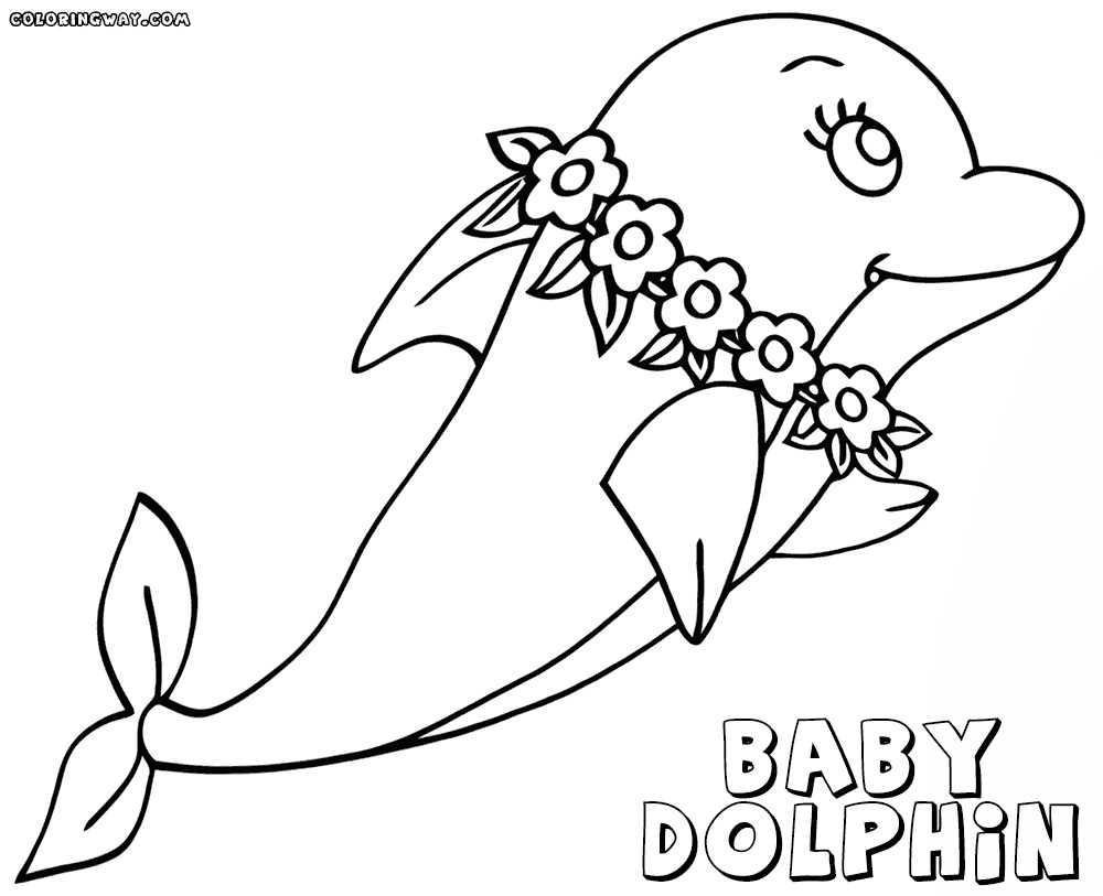 Baby Dolphin Coloring Pages
 Baby dolphin coloring pages