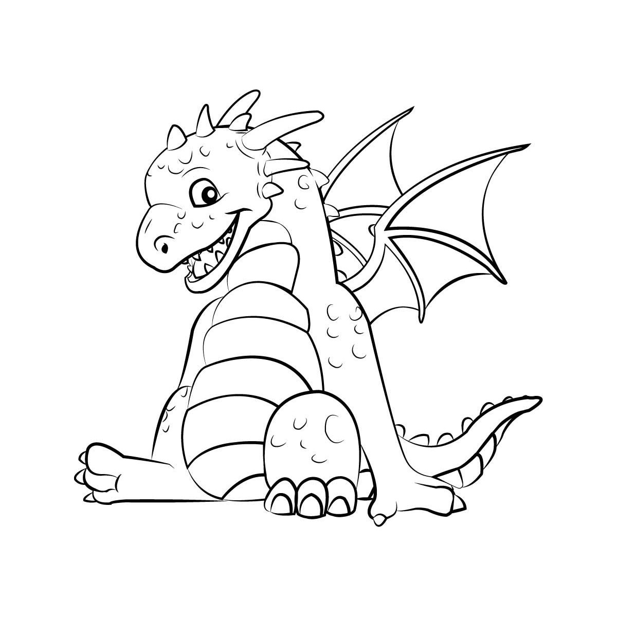Baby Dragon Coloring Page
 Dragon Coloring Pages