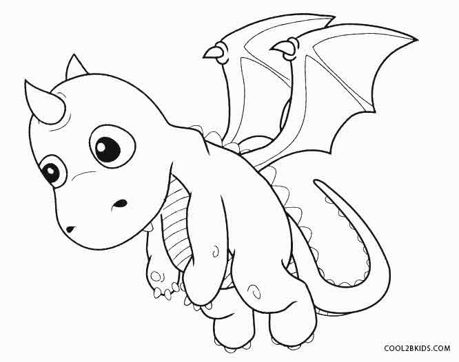 Baby Dragon Coloring Page
 Printable Dragon Coloring Pages For Kids